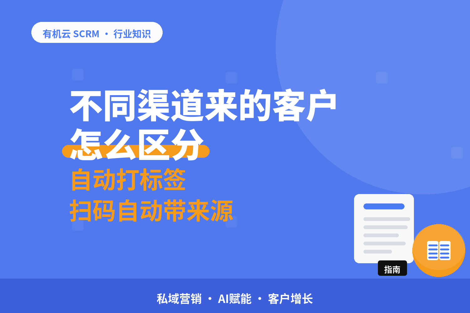有机云｜广告渠道客户怎么自动打标：渠道码按平台配，来源报告复盘 配图