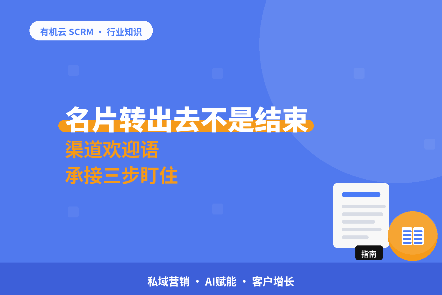 电子名片转出去之后没人接？获客工具要盯的是承接三步 配图