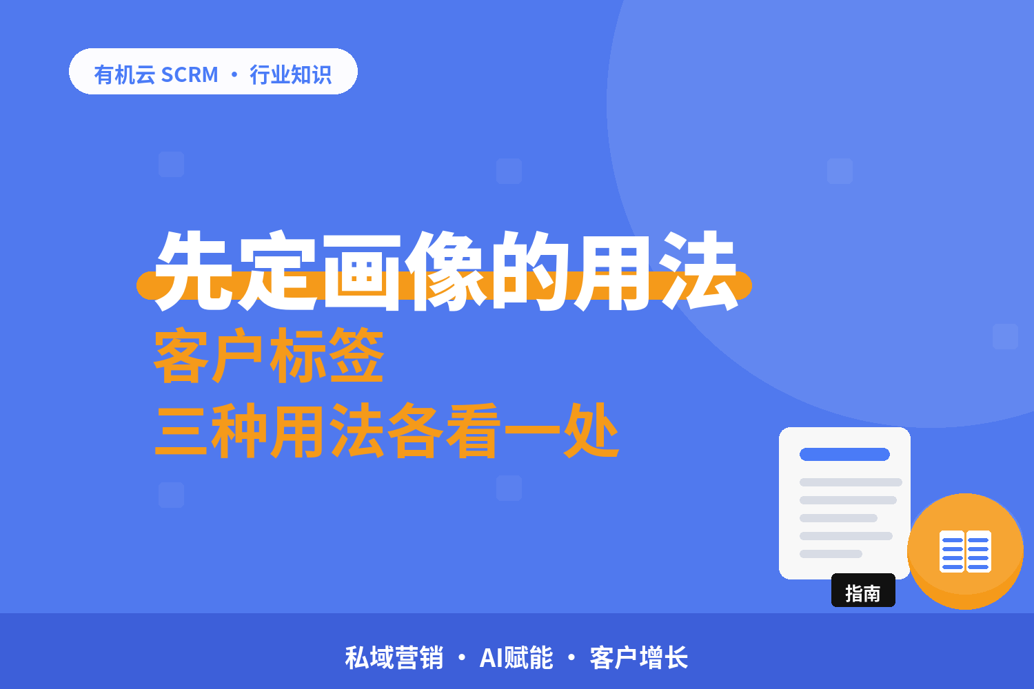 有机云｜SCRM系统的客户画像功能怎么比：分群用、触发用、复盘用各看什么 配图