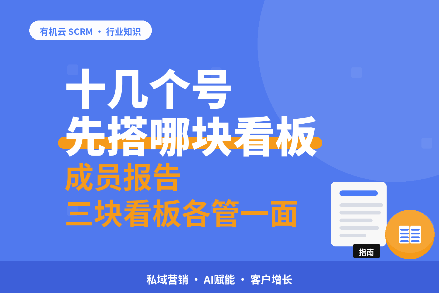 有机云｜十几个销售各一个企微号：三块管理看板先搭起来 配图