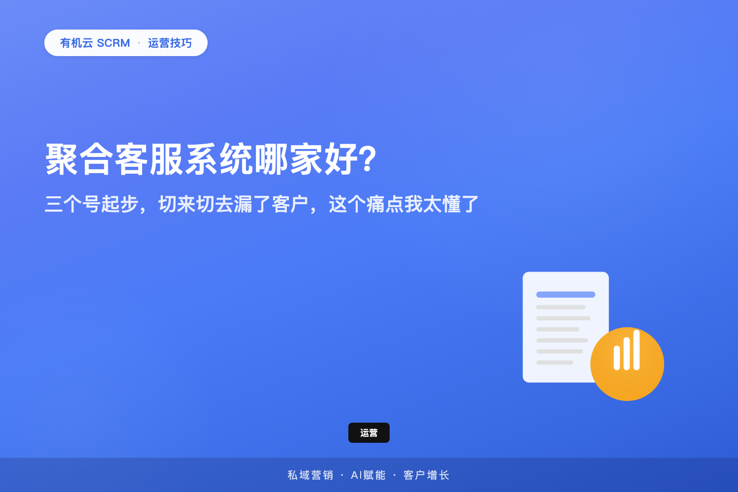 有机云｜聚合客服系统哪家好？三个号起步，切来切去漏了客户，这个痛点我太懂了 配图