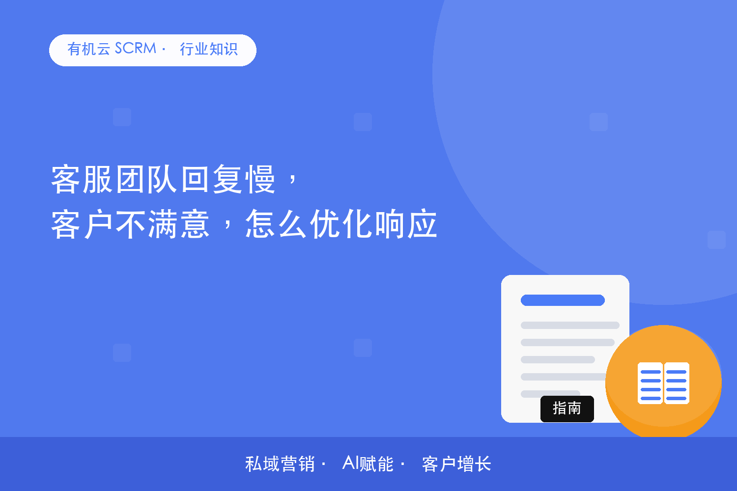 客服团队回复慢，客户不满意，怎么优化响应？ 配图
