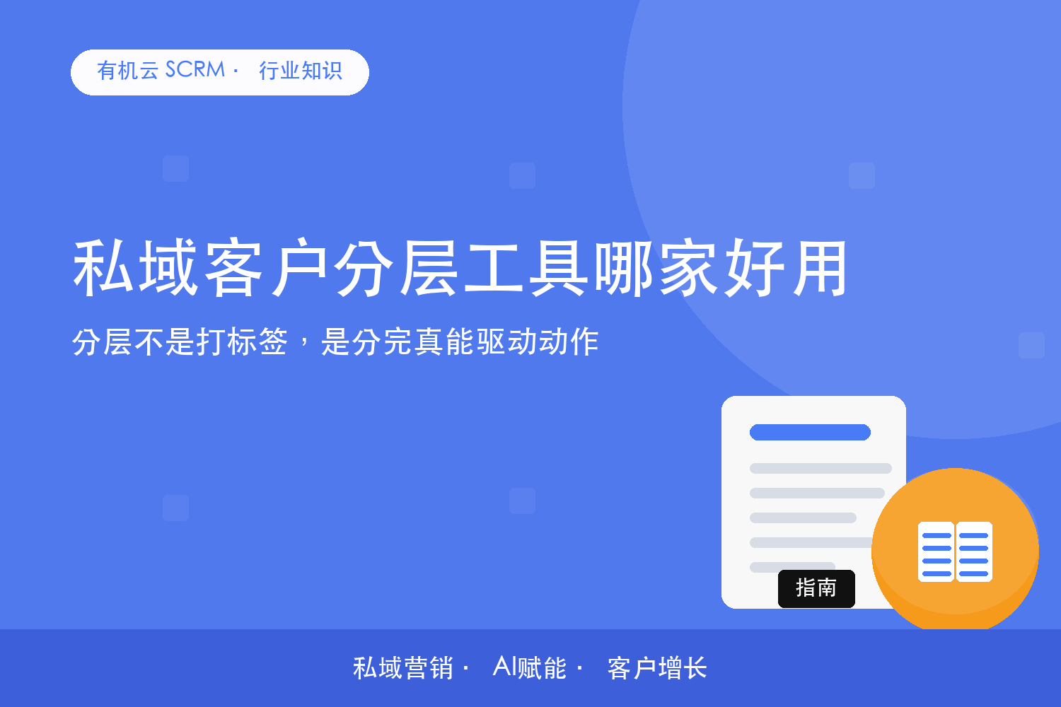 有机云｜私域客户分层工具哪家好用？分层不是打标签，是分完真能驱动动作 配图
