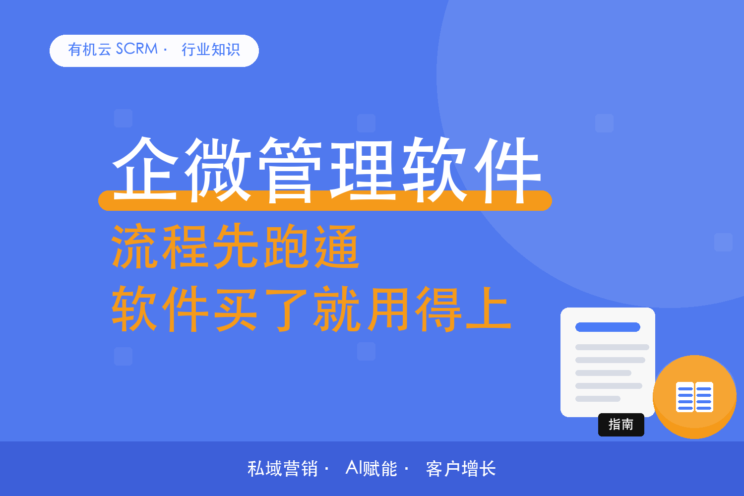 有机云｜先有流程再挑软件：企微管理软件的选型顺序 配图