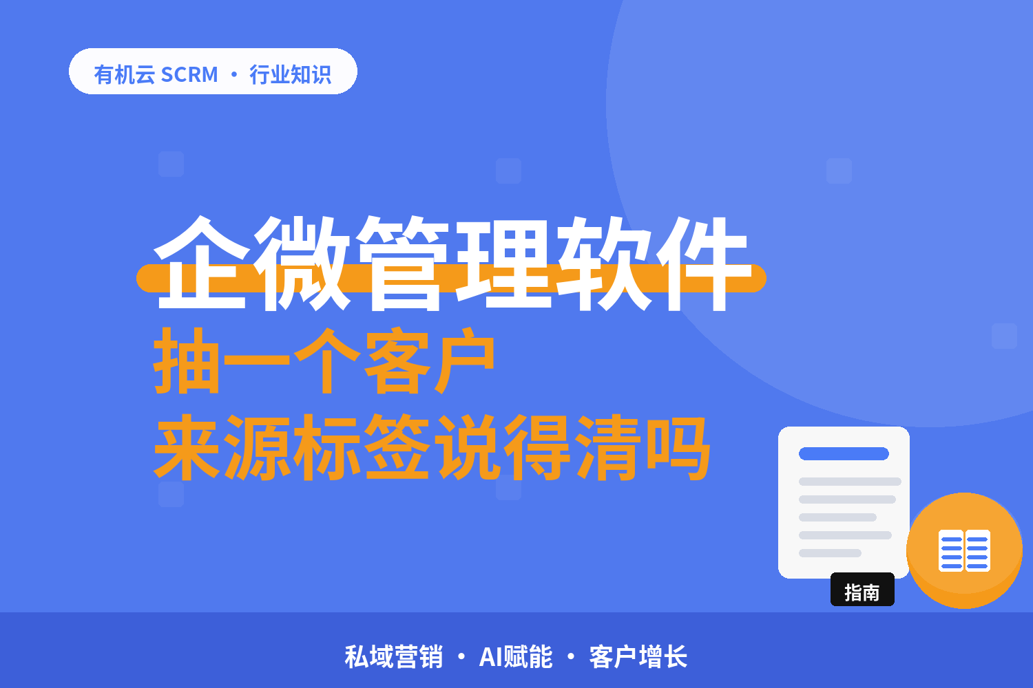 有机云｜企业微信管理软件的四个管理面：人、客、群、数 配图