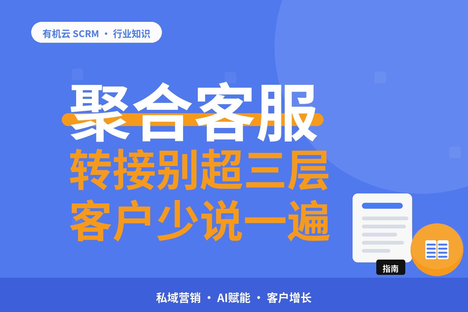 有机云｜聚合客服的接待高峰：排队、转接与超时兜底怎么设 配图